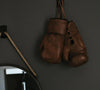 Retro Heritage Brown Leather Boxing Gloves | Lace Up - ninjoo