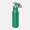 Green Ringo Water Bottle Pro 0.7L with phone magnetically attached, straw lid open.