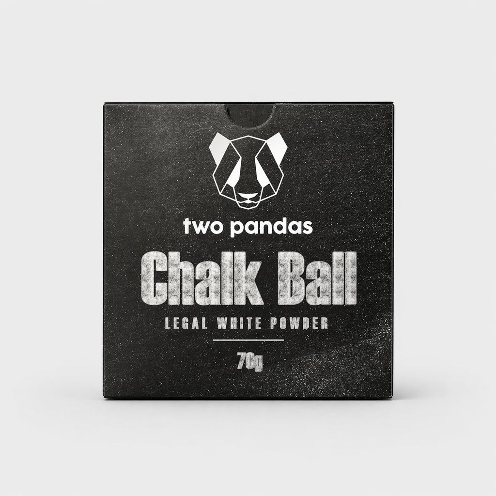 Two Pandas chalk ball packaging on a white background