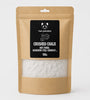 Kraft paper packaging of crushed chalk with 'two pandas' branding on a white background