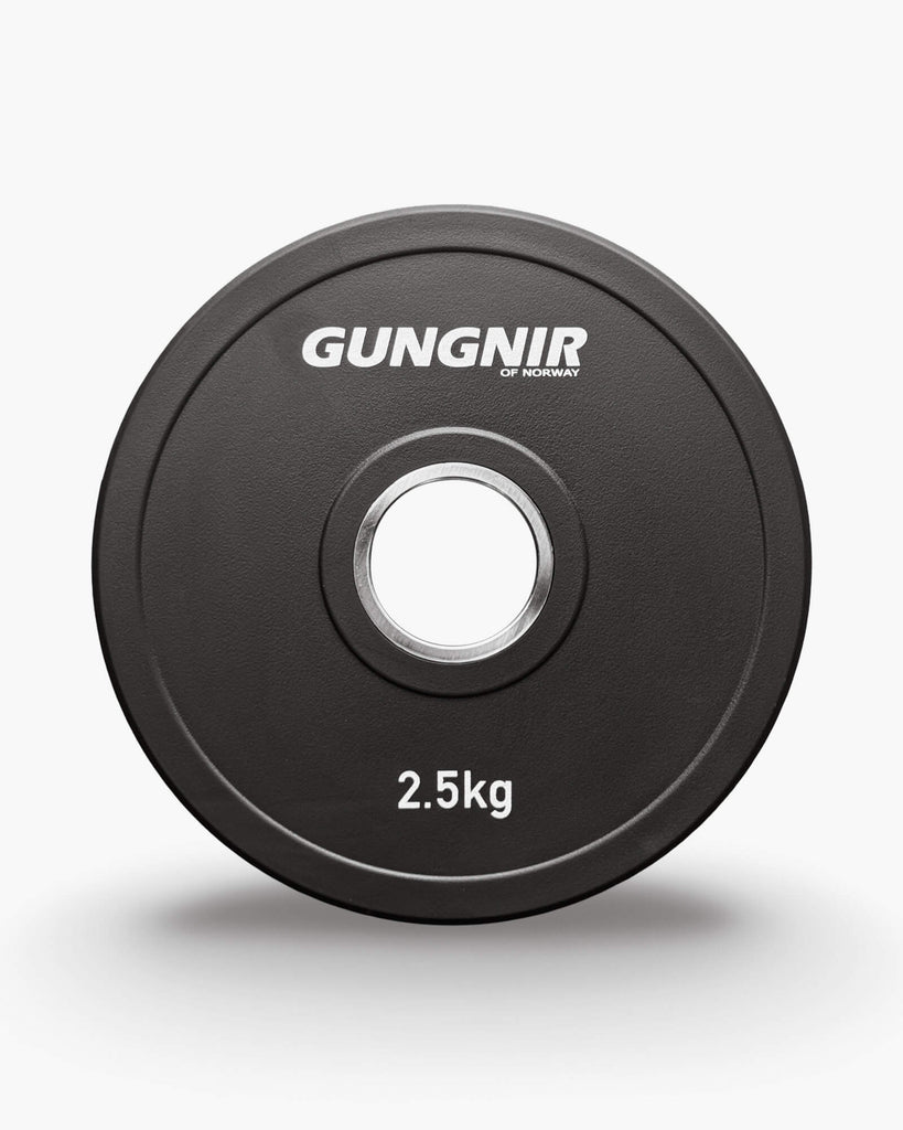 Gungnir weight disc with 2.5kg marking on a white background
