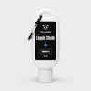 Two Pandas liquid chalk bottle with carabiner on a white background