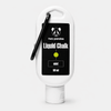 Two Pandas liquid chalk bottle with a carabiner on a white background
