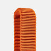 Orange fitness band on a light gray background