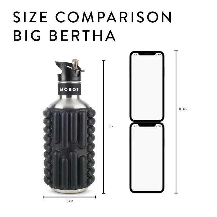 Foam Roller Water Bottle Big Bertha | Beet 1.18L - ninjoo