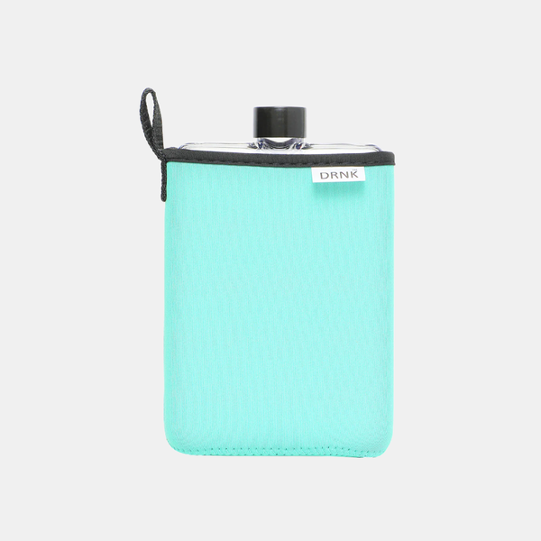 Tritan Clear Water Bottle 500 ml + Light Blue Sleeve - ninjoo
