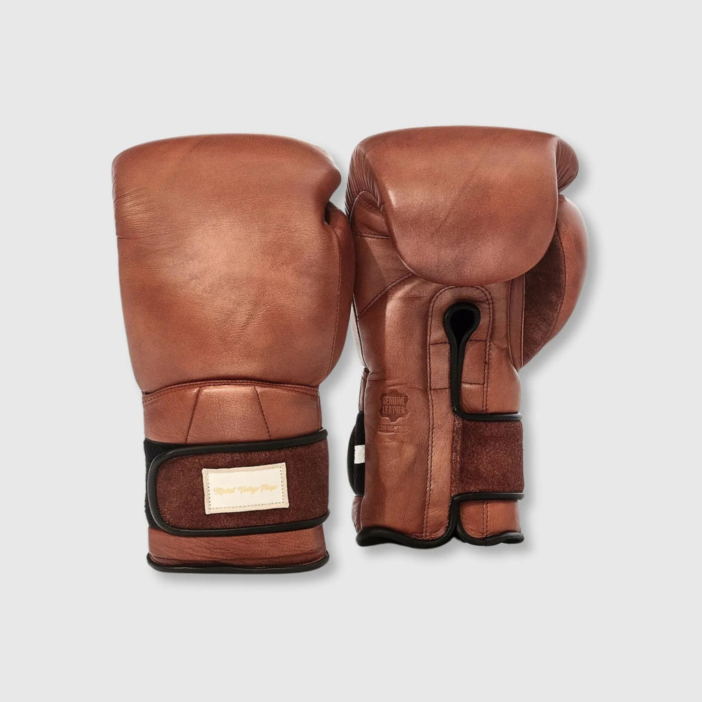 Brown Leather Boxing Gloves Modest Vintage Player Buy on Ninjoo ninjoo
