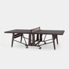 Table tennis table on wheels with a white background