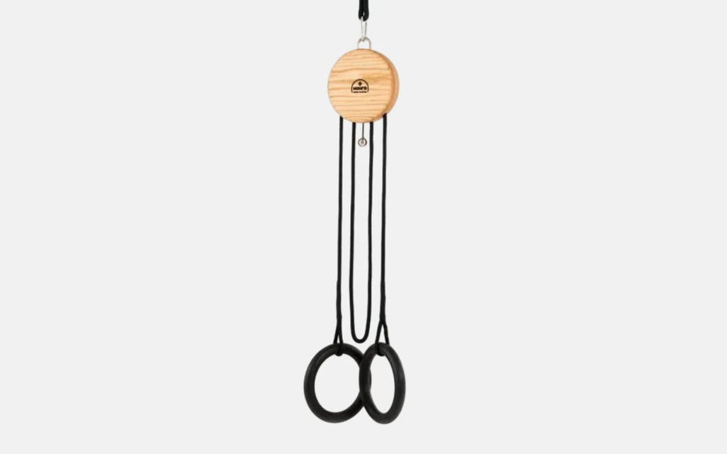 Sling training rings on grey background