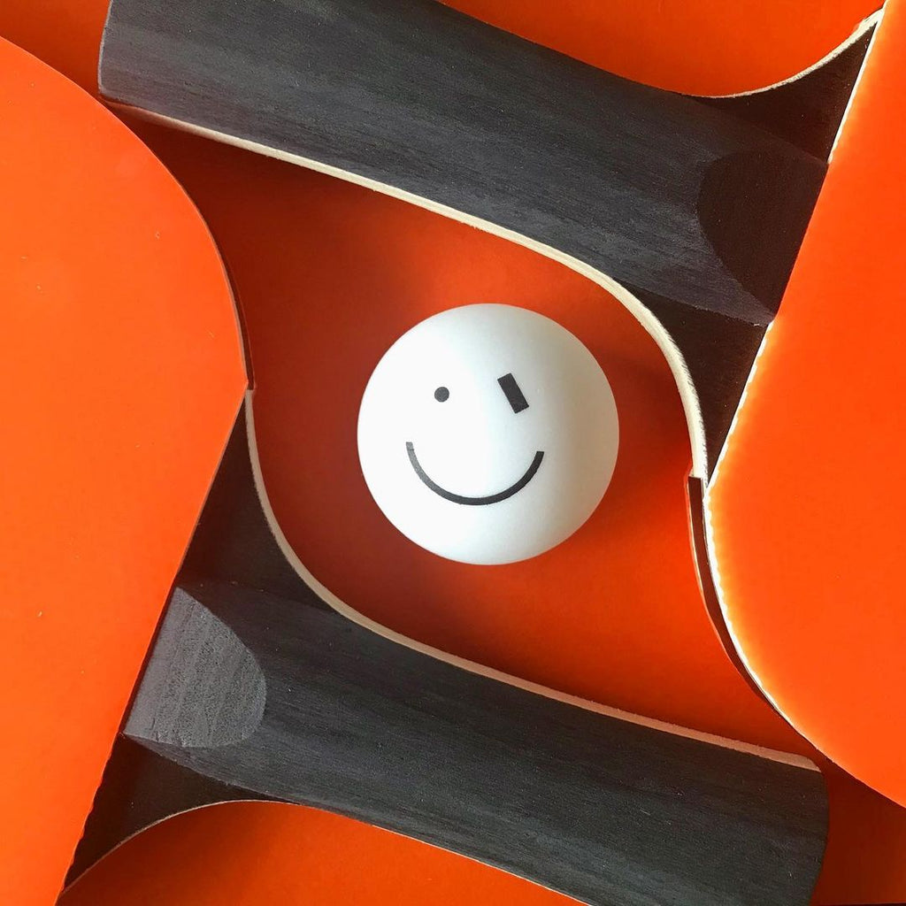 Smiley Wink Ping Pong Balls | Set of 4 - ninjoo