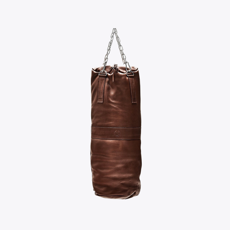 Retro Heritage Brown Leather Heavy Punching Bag - ninjoo