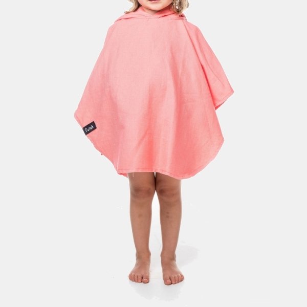 Baby Surf Poncho Ericeira - Coral | Futah