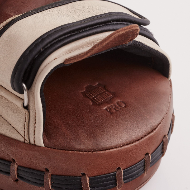 PRO Cream / Brown Leather Focus Pads - ninjoo
