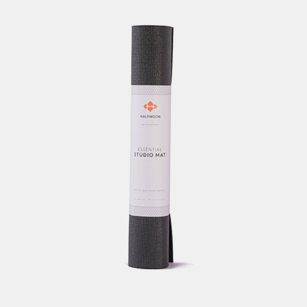 Essential Studio Yoga Mat (4mm) - Fossil Grey | Halfmoon