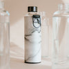 Glass Water Bottle + Faux Leather Sleeve | Mismatch Stone 750ml | Equa