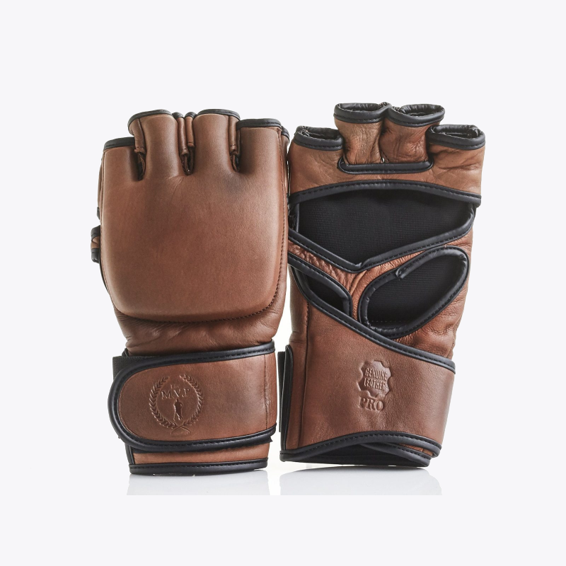PRO Heritage Leather MMA Gloves Brown