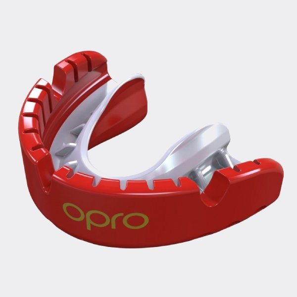 Self-Fit Gold Mouthguard for Braces Red | Opro